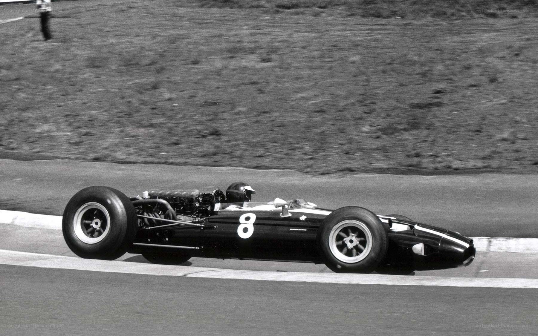 Formula One race car on track