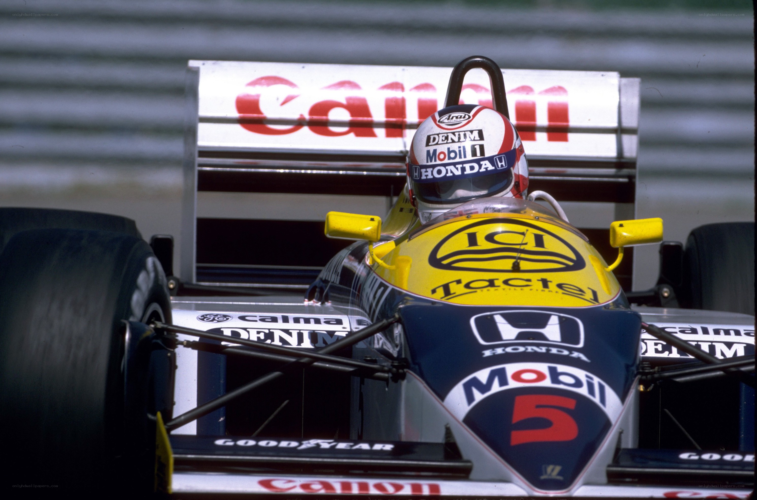 Formula One race car on track