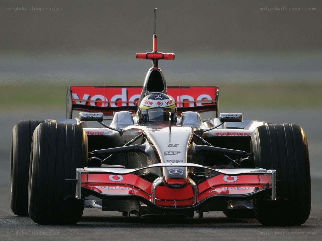 Formula One race car on track
