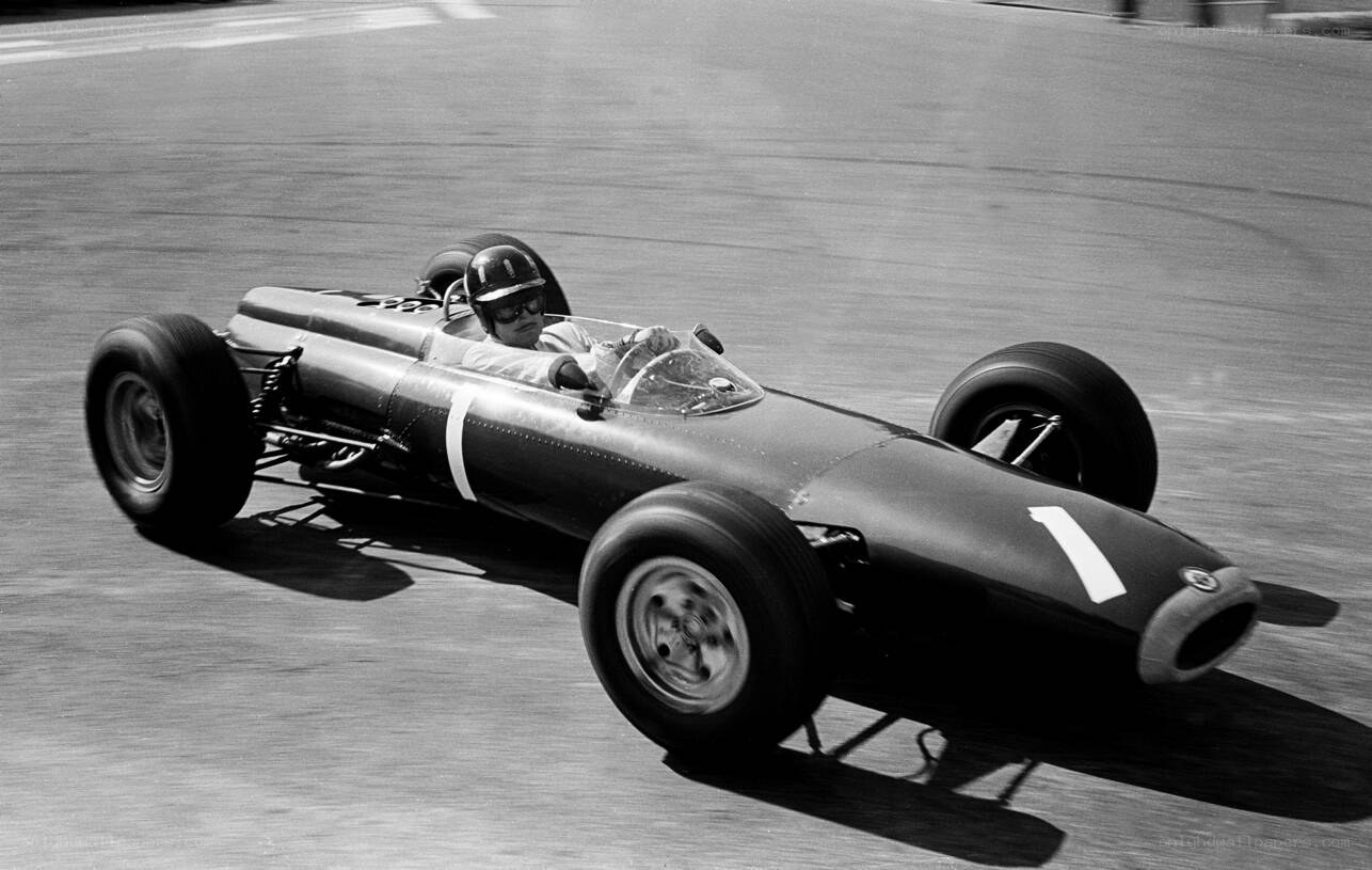 Formula One race car on track
