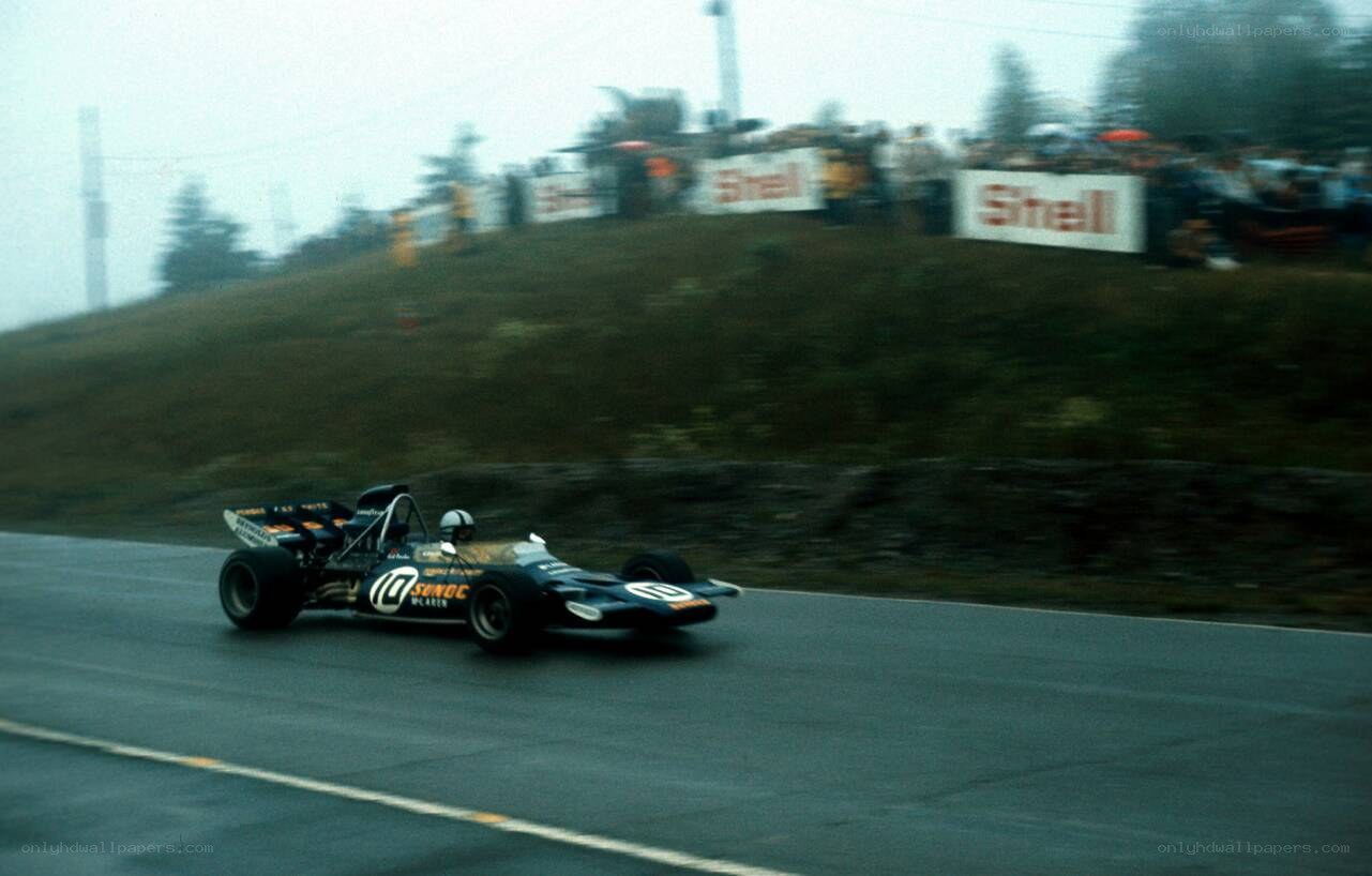 Formula One race car on track