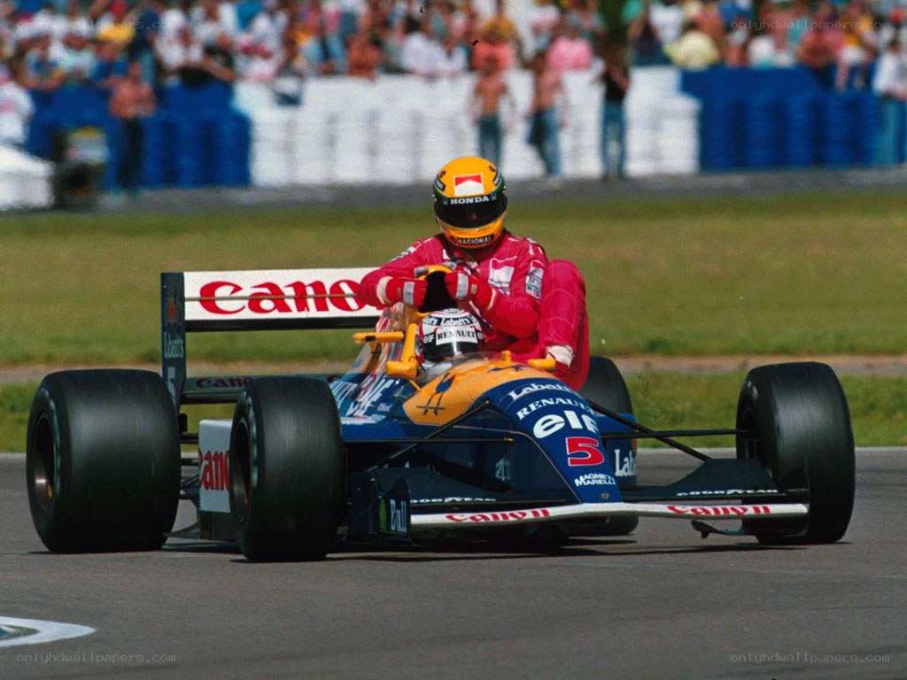 Formula One race car on track