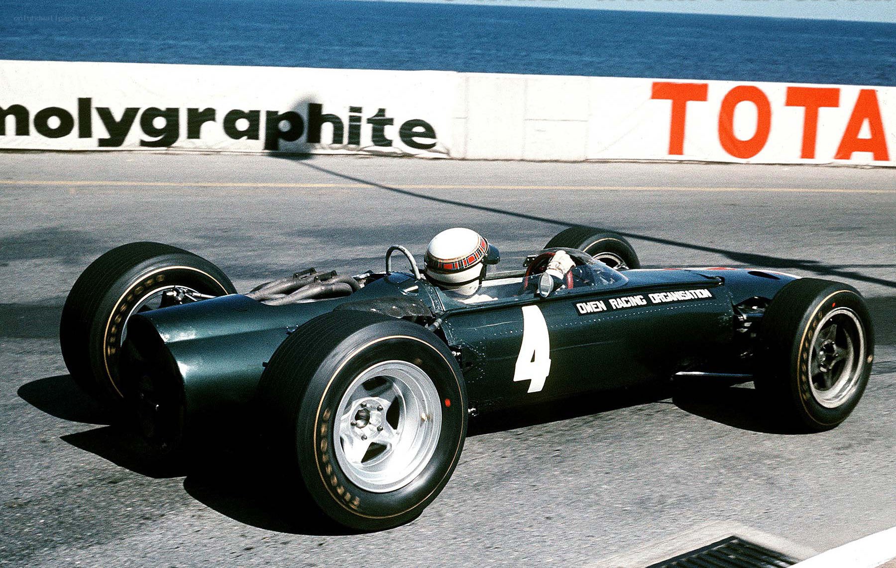 Formula One race car on track