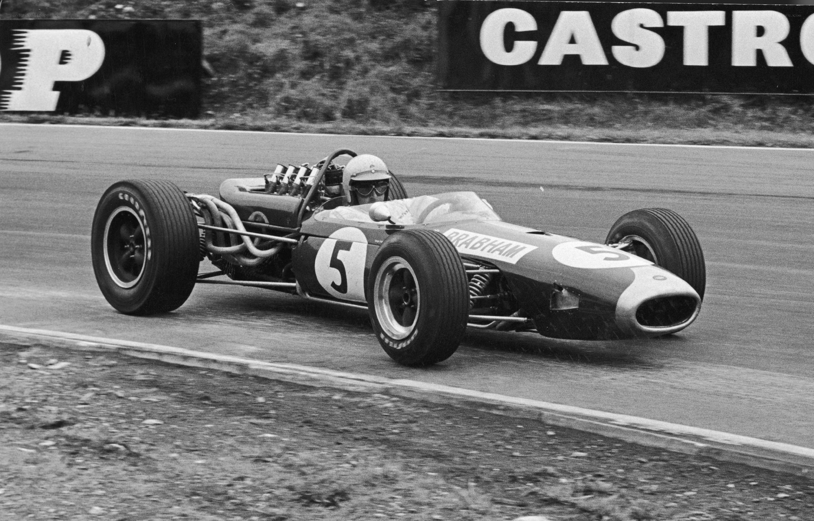 Formula One race car on track