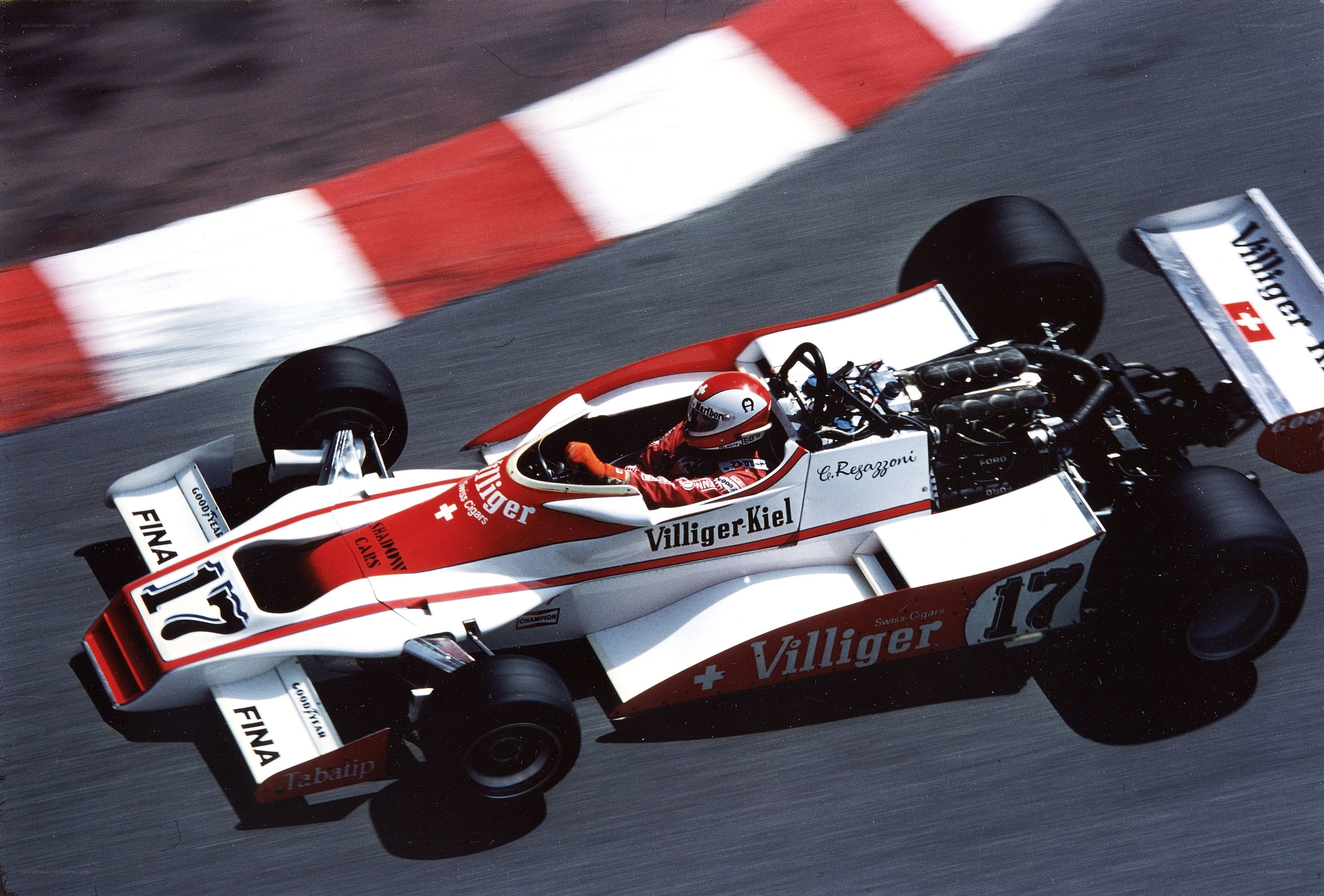 Formula One race car on track