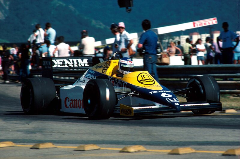 Formula One race car on track