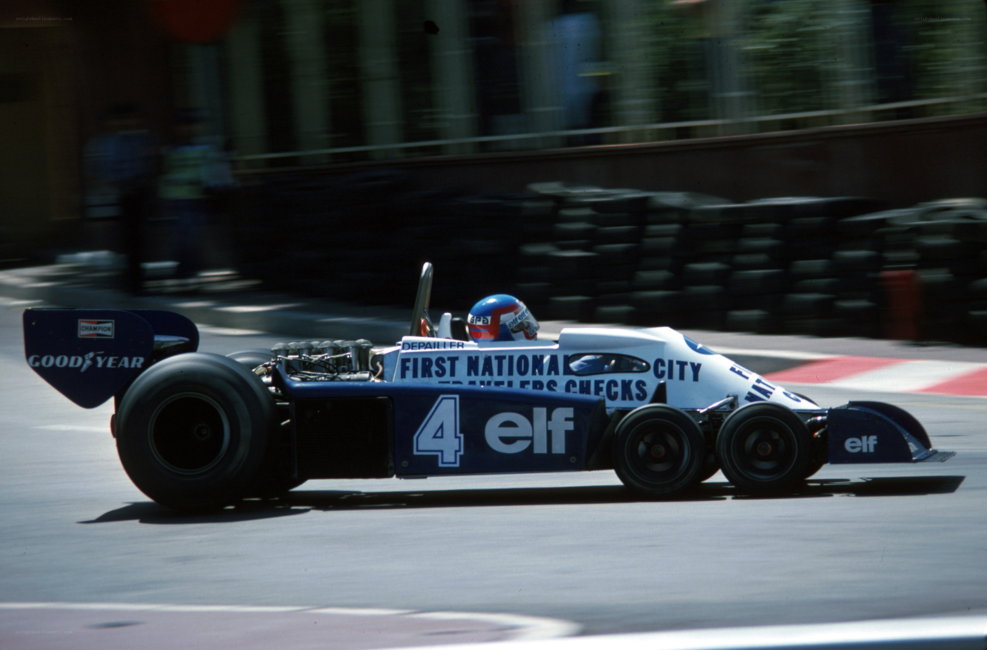 Formula One race car on track
