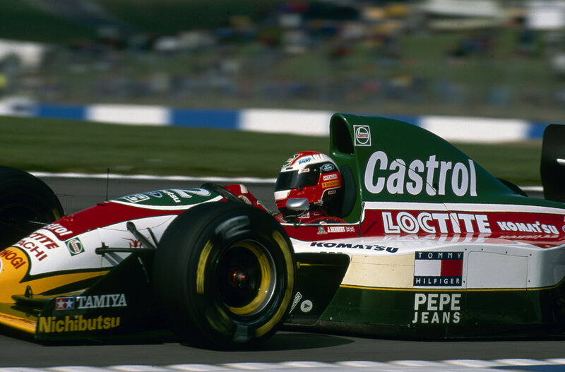 Formula One race car on track