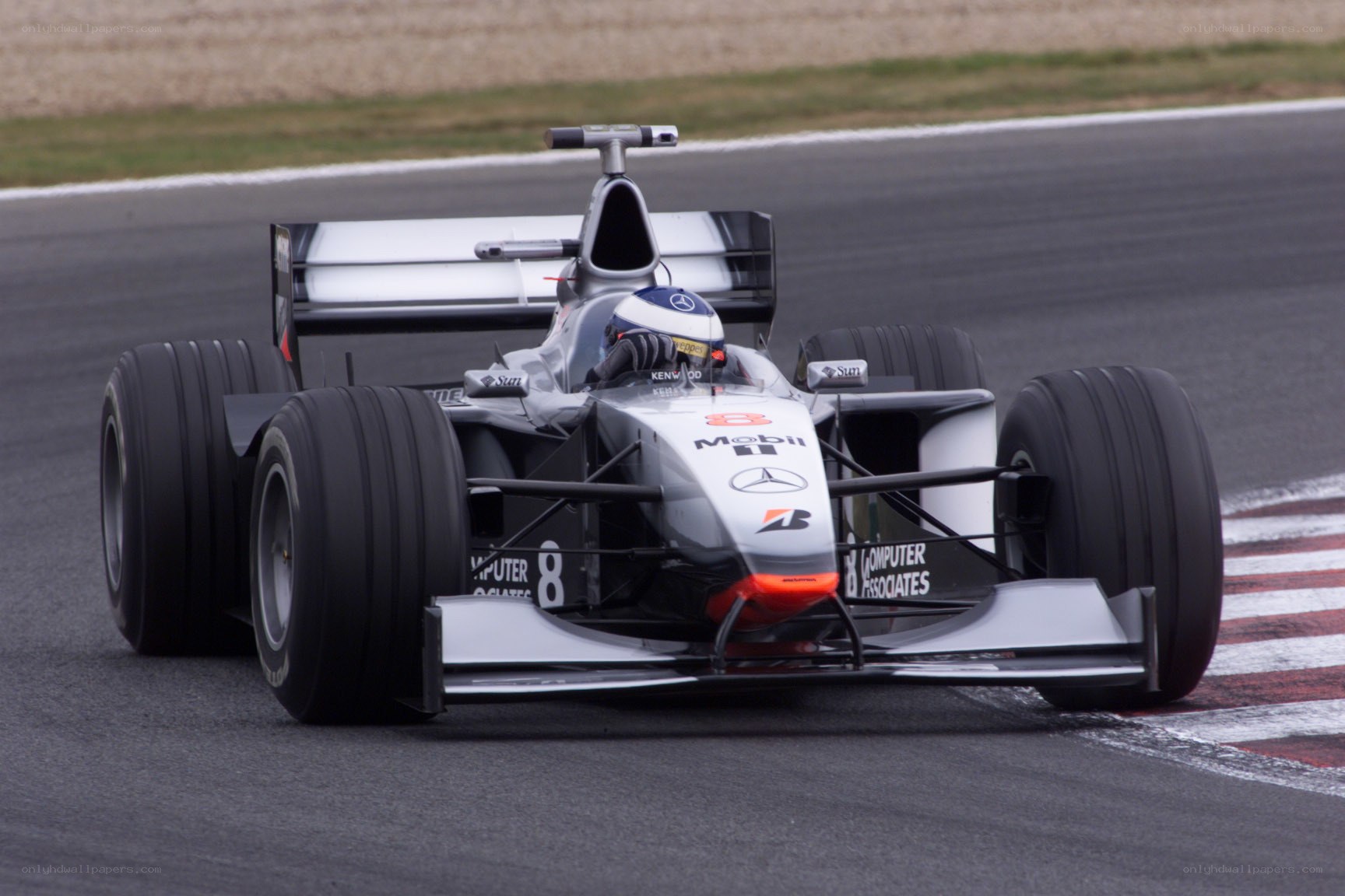 Formula One race car on track