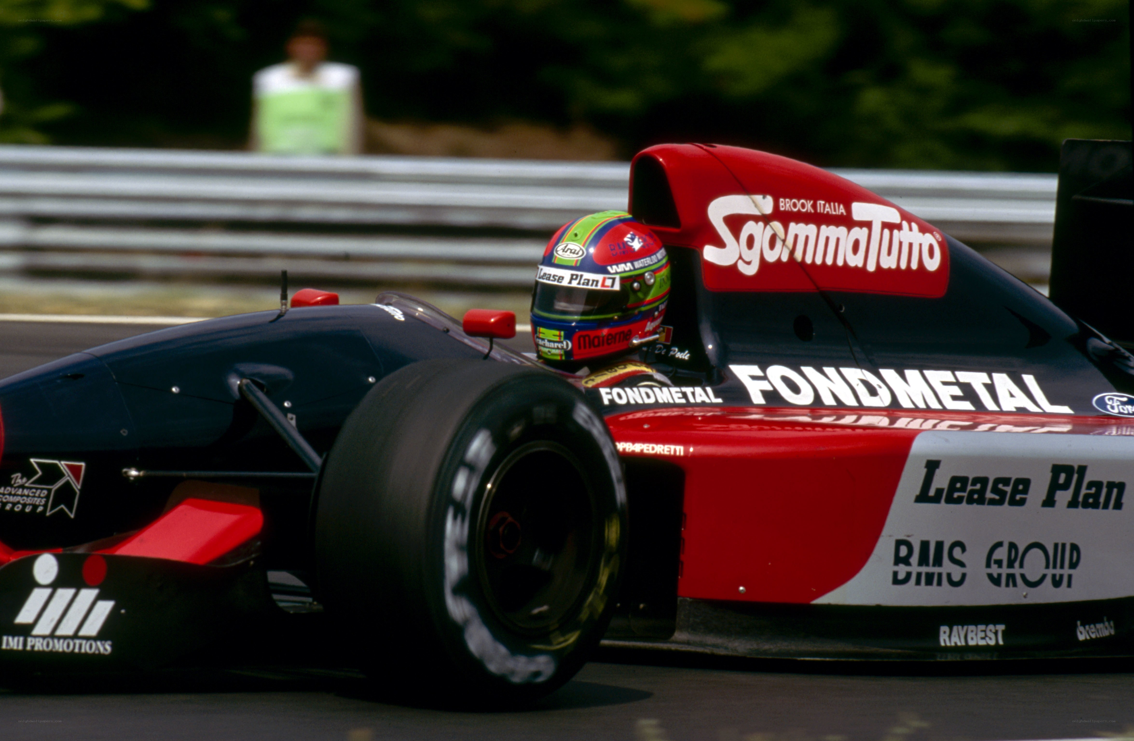 Formula One race car on track