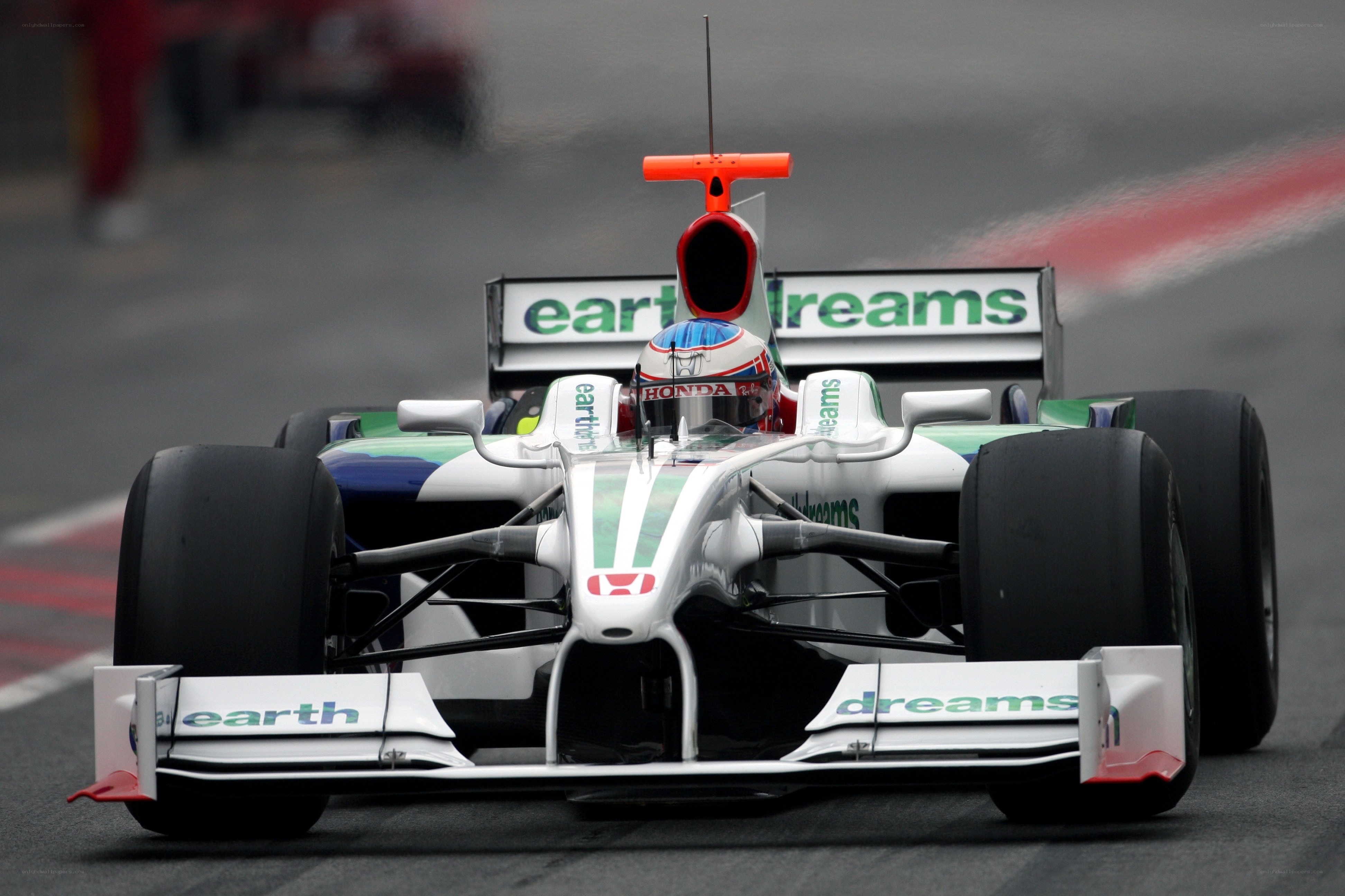 Formula One race car on track