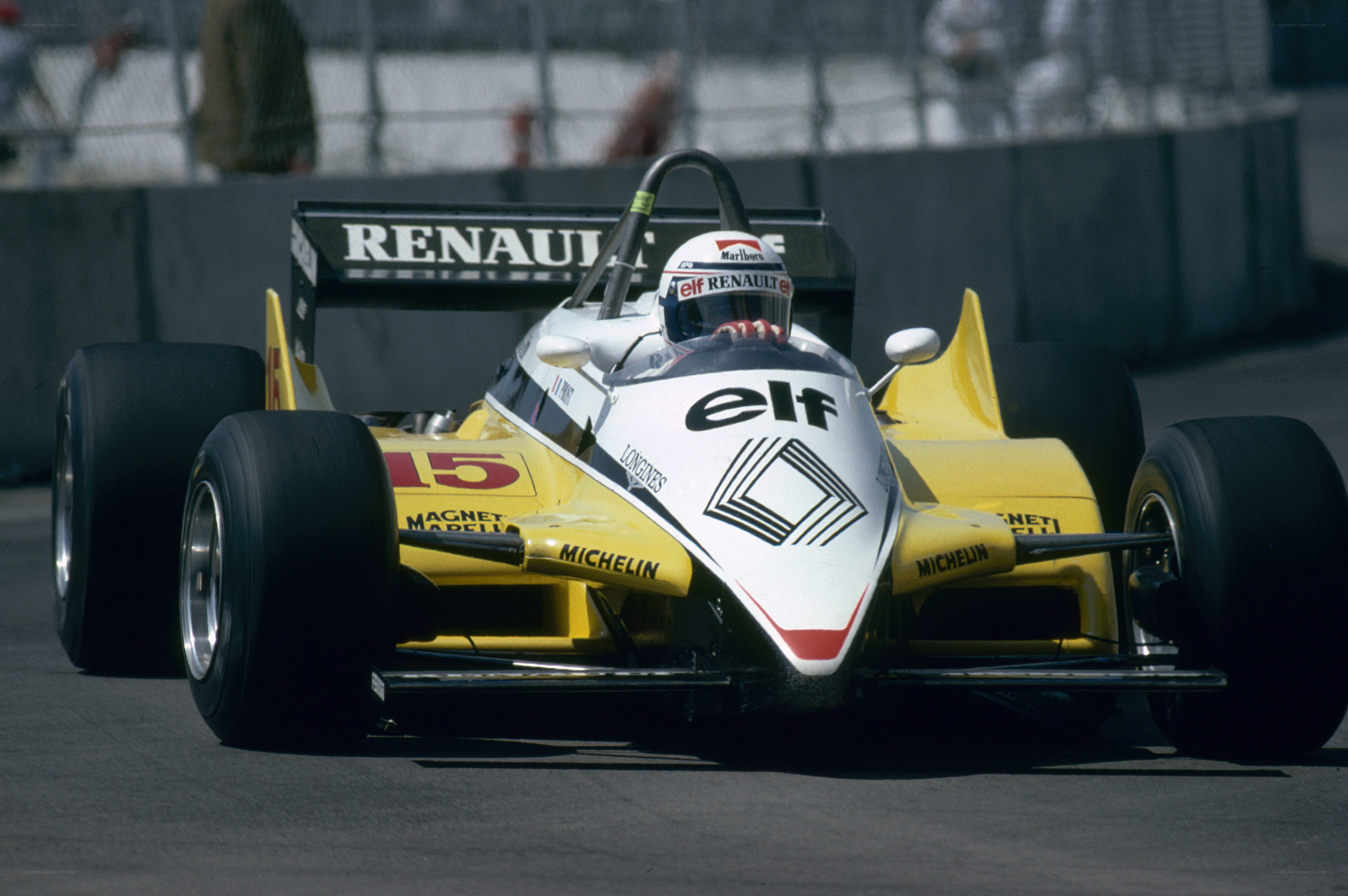 Formula One race car on track