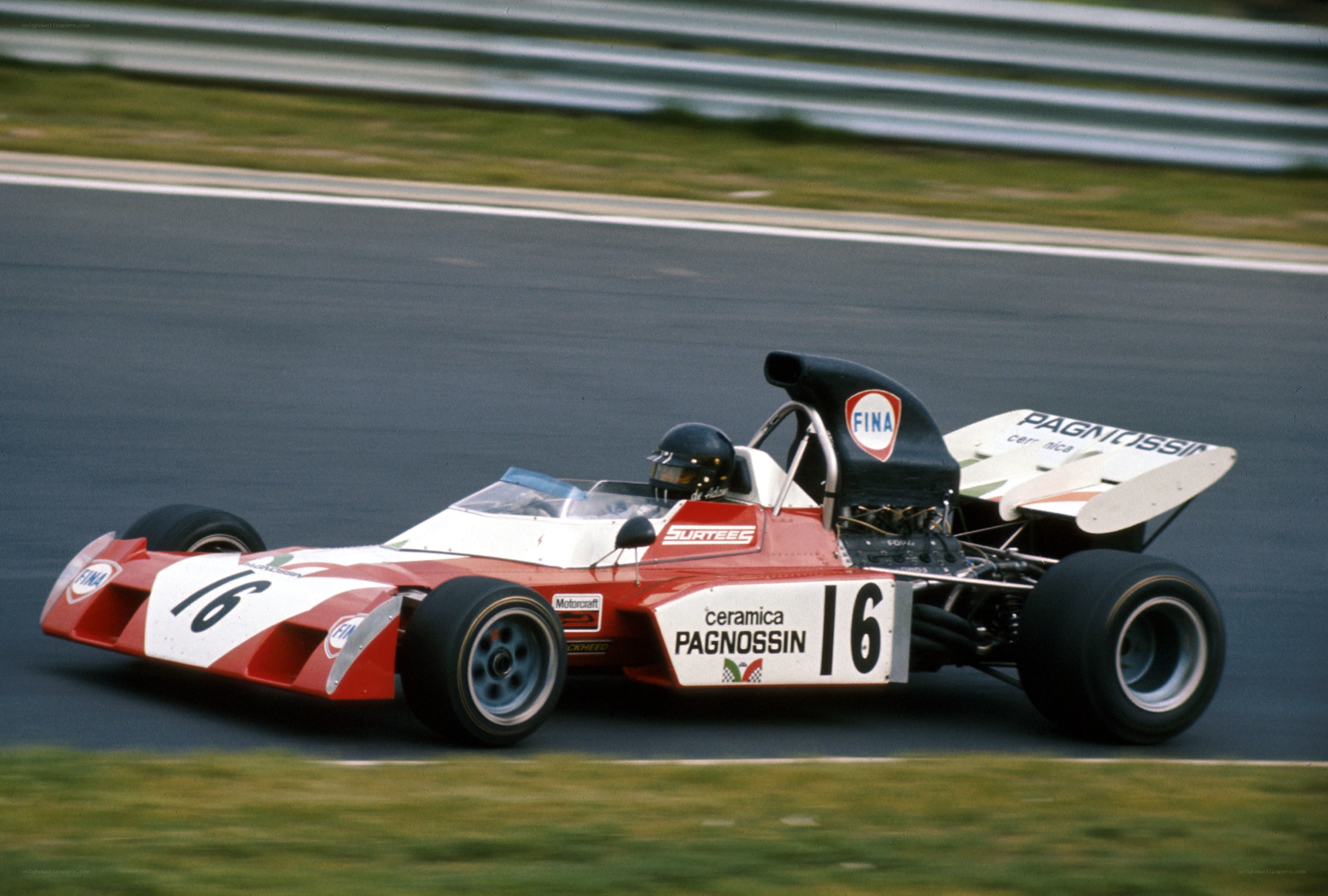 Formula One race car on track