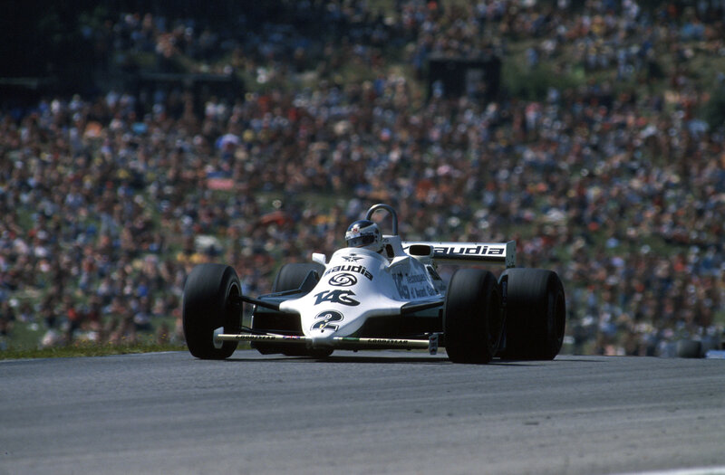 Formula One race car on track