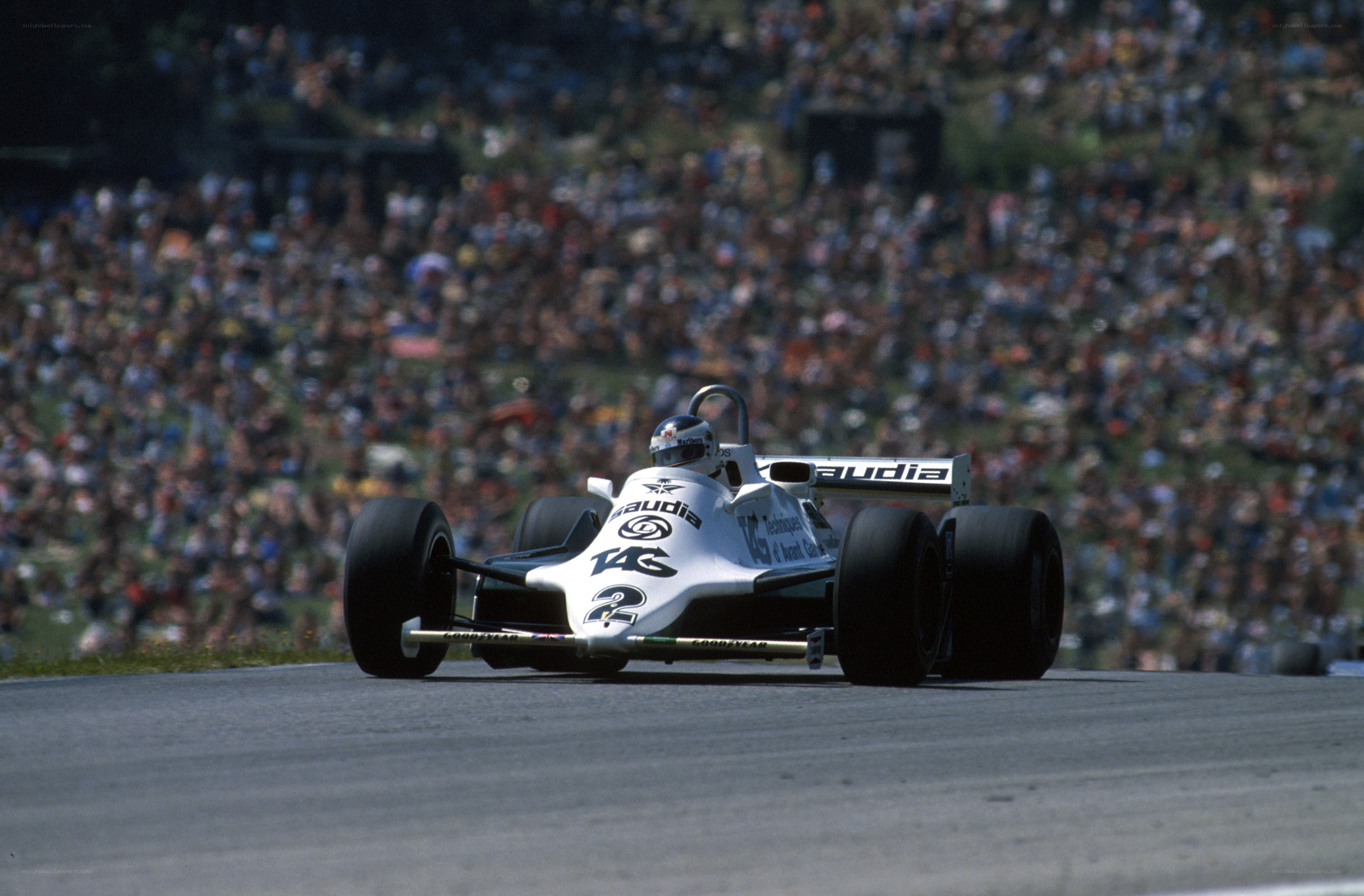 Formula One race car on track