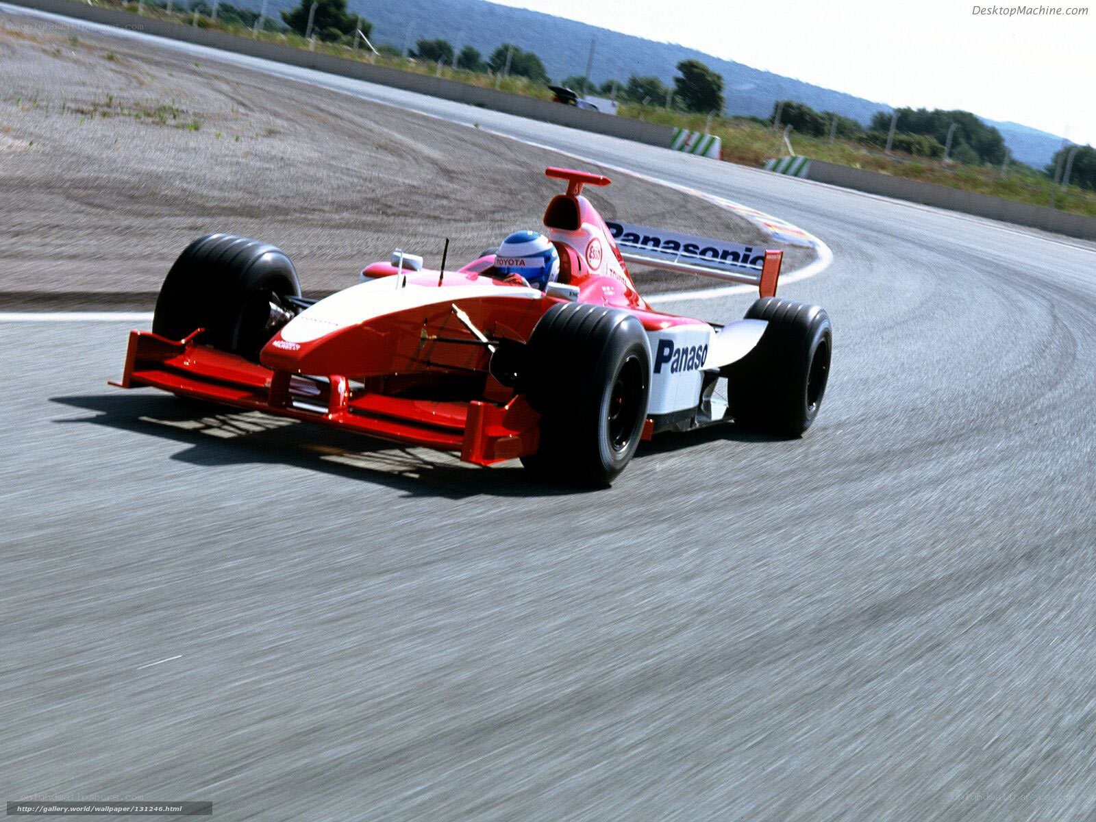 Formula One race car on track