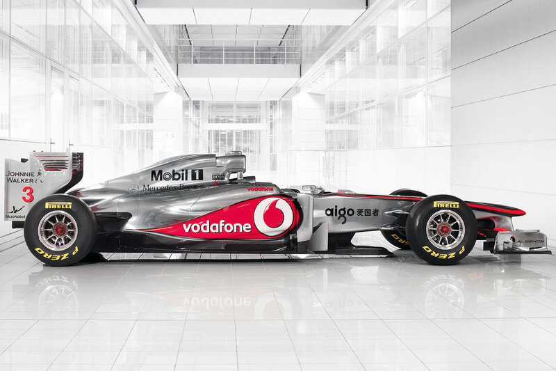 Formula One Race Car — Silver, Modern