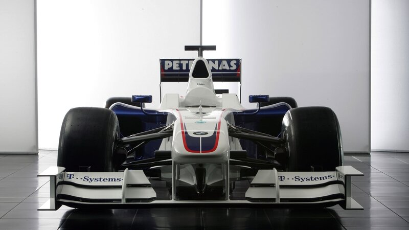 Formula One Race Car — White, Neutral, Photograph, Petronas