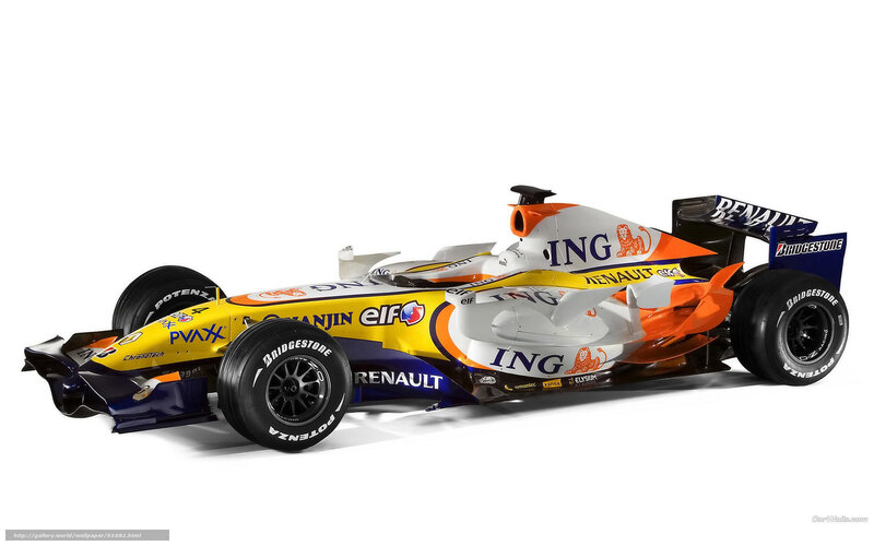 Formula One Race Car — Yellow
