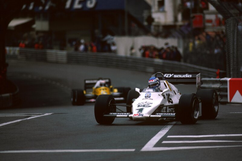 Formula One race cars on track
