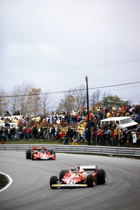Formula One race cars on track