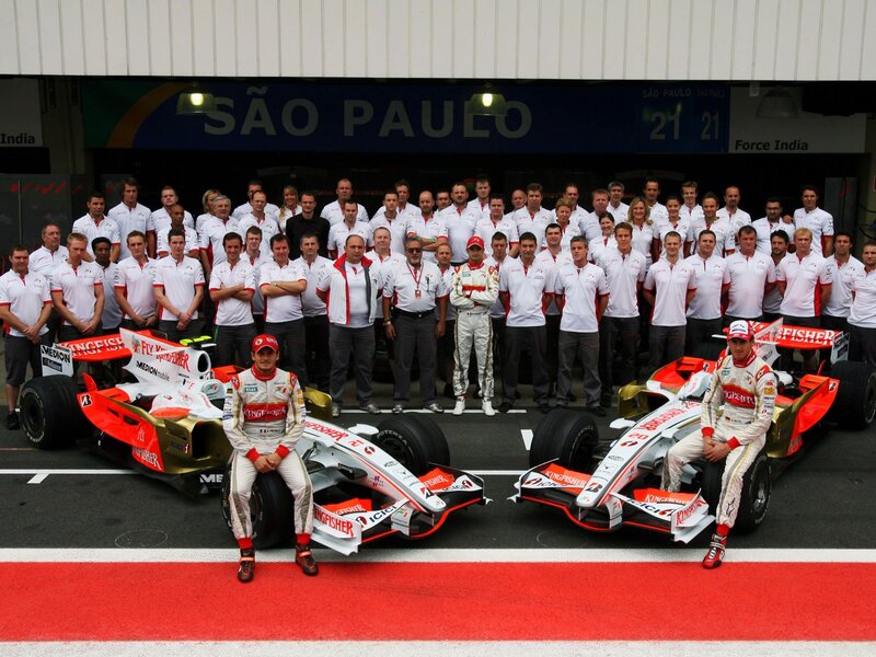 Formula One Team Photo — White