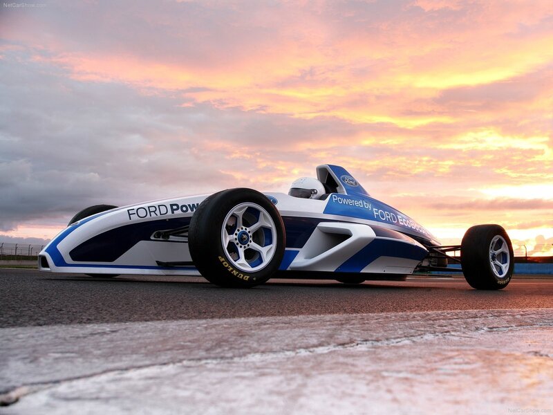 Formula Race Car — Blue