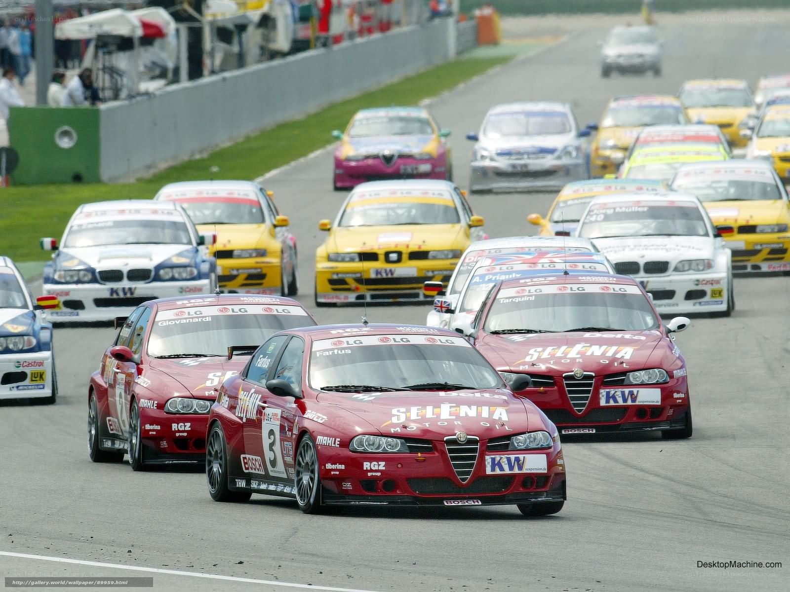 Formula racing cars on track