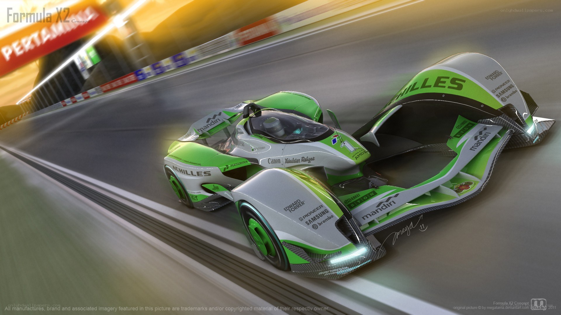 Formula X2 race car concept