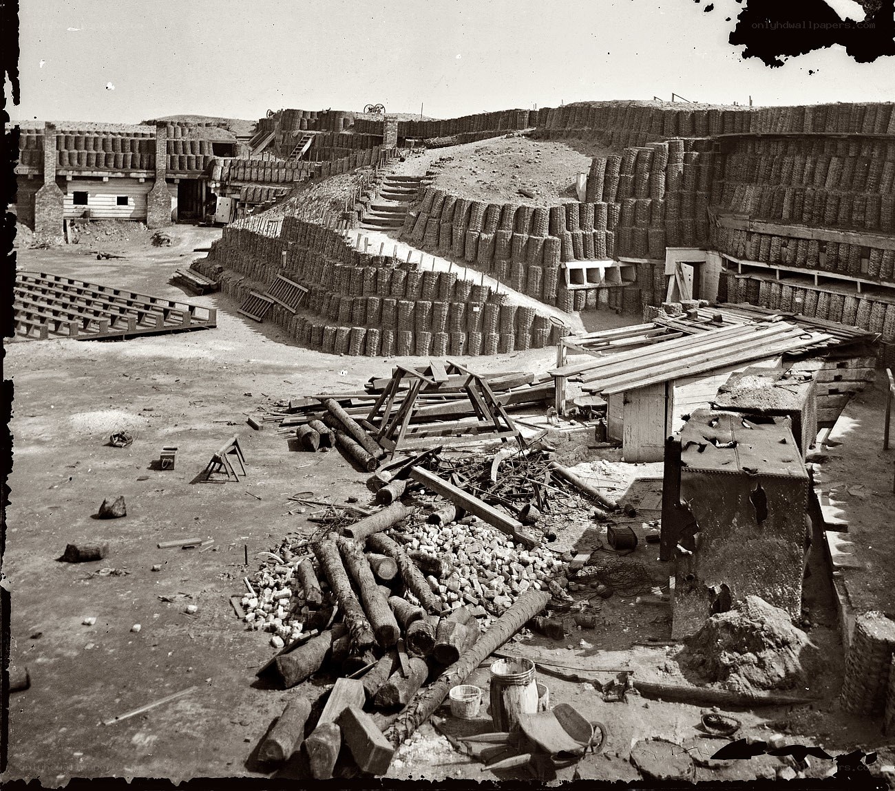 Fort construction site