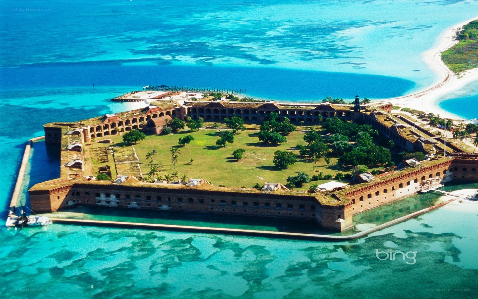 Fort Jefferson aerial view