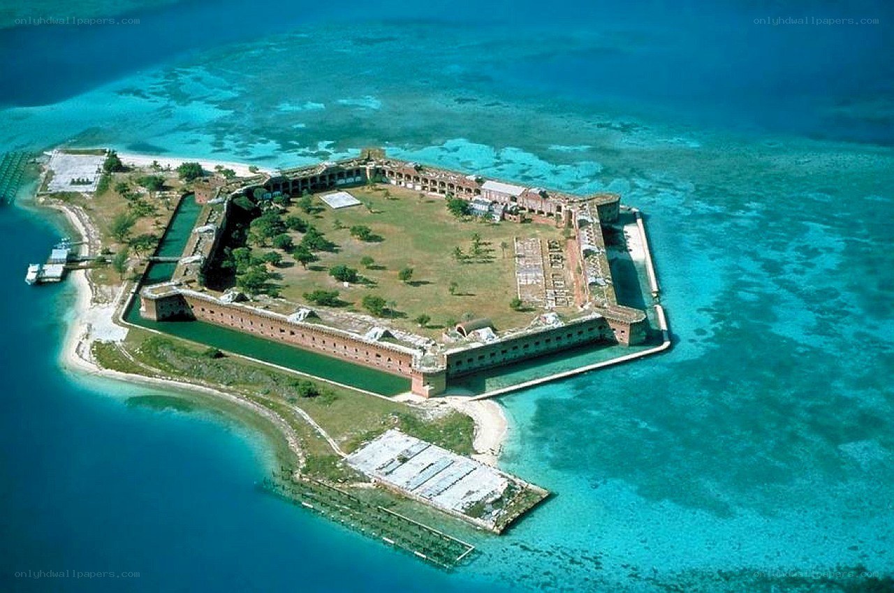 Fort Jefferson aerial view