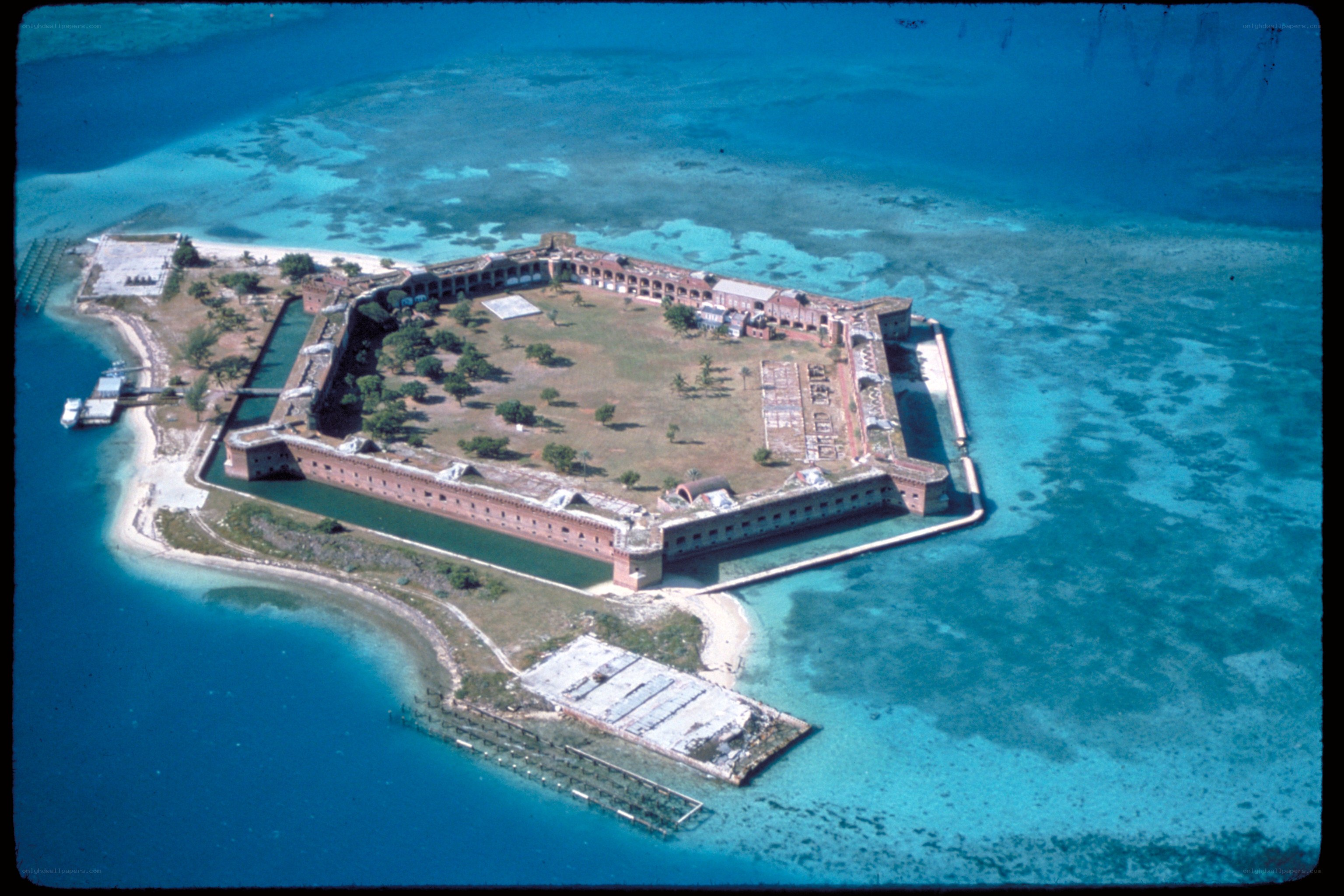 Fort Jefferson aerial view