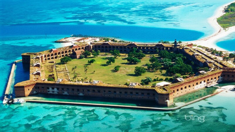 Fort Jefferson in the Ocean