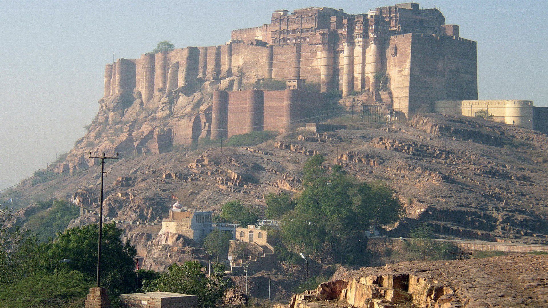 Fort on a rocky hill