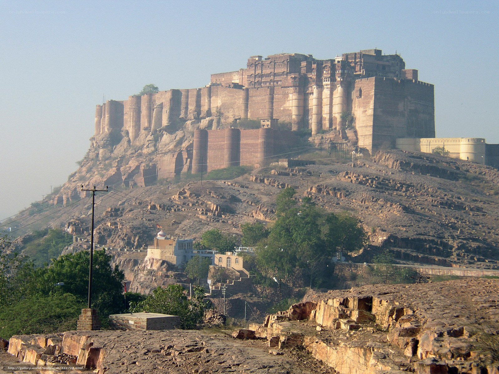 Fort on a rocky hill