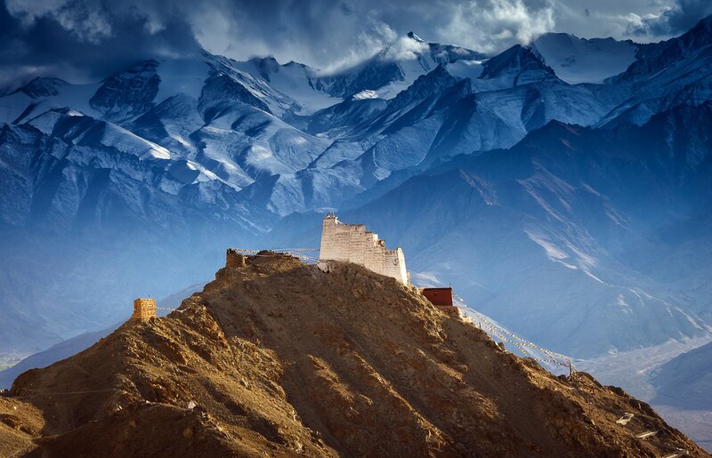 Fort on Mountain Peak
