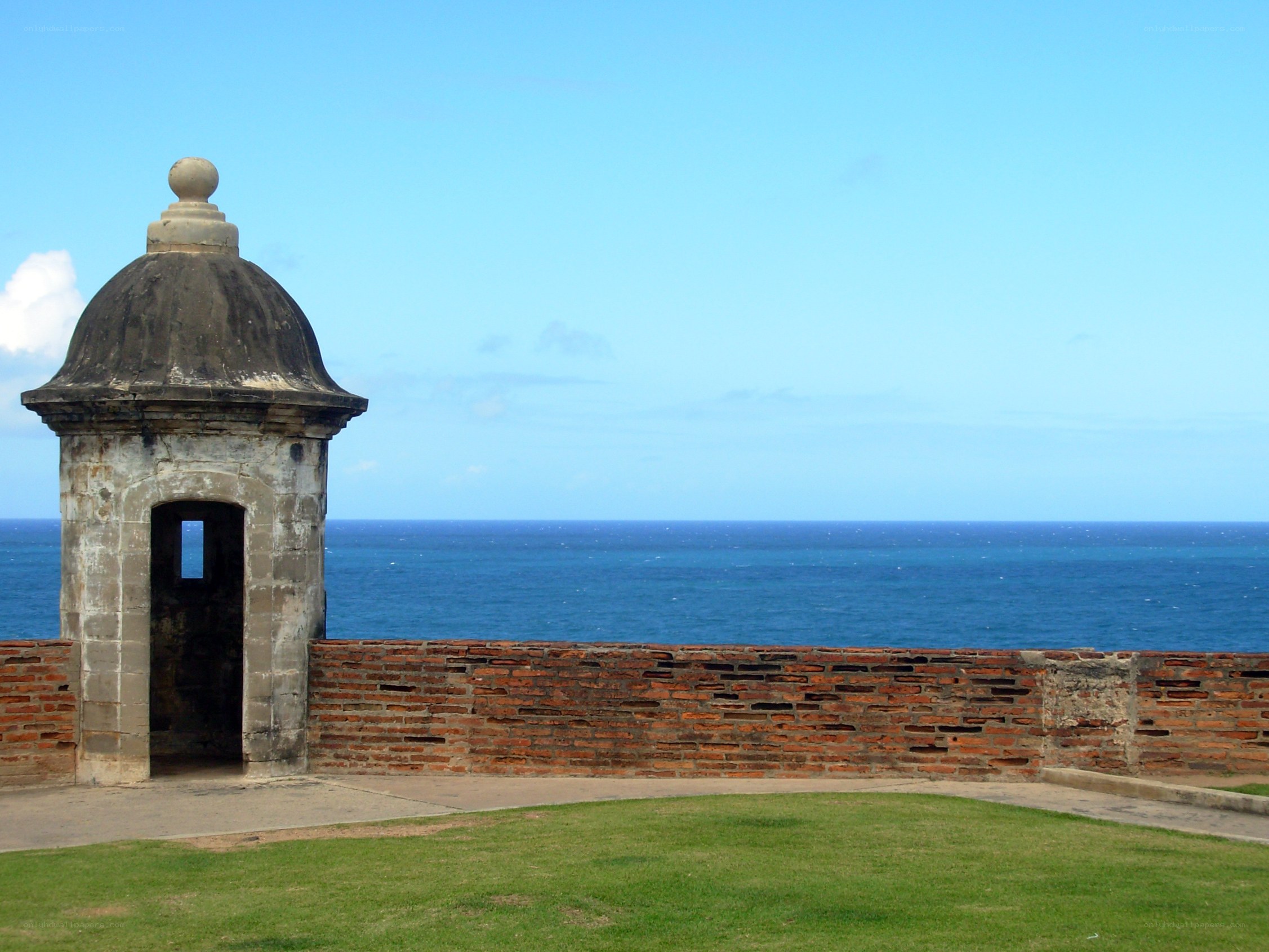Fort tower overlooking the ocean