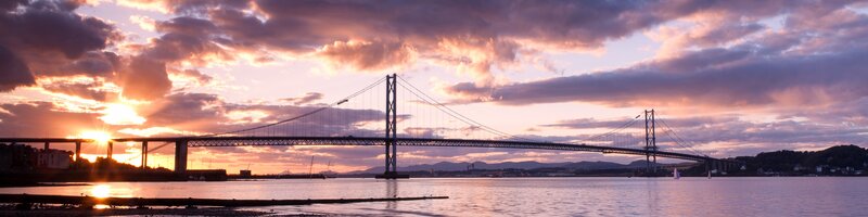 Forth Road Bridge — Purple, Dramatic