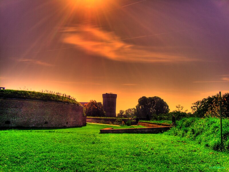 Fortress at Sunset