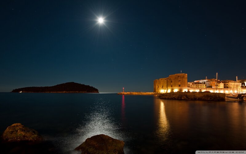 Fortress by the Sea — Blue, Serene