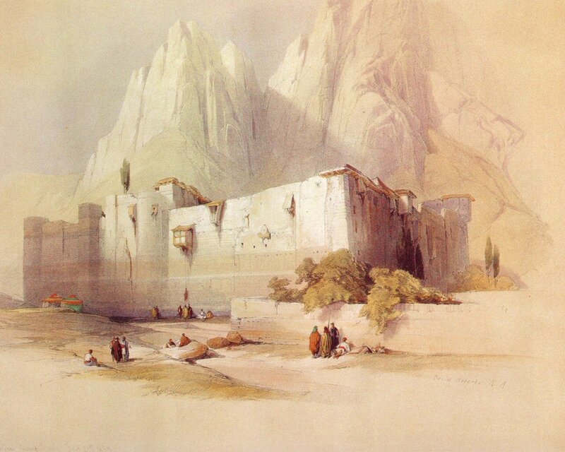 Fortress in Mountain Valley