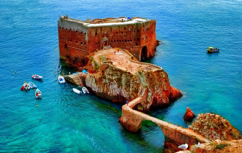 Fortress on a Rock — Blue