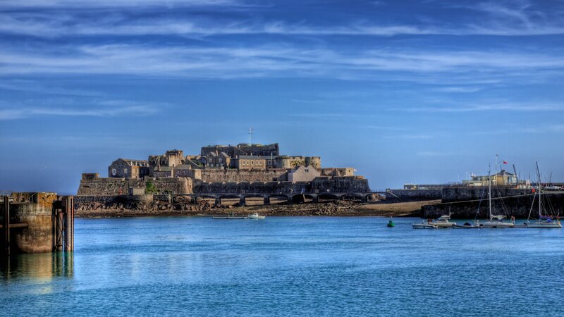 Fortress on a Rocky Island