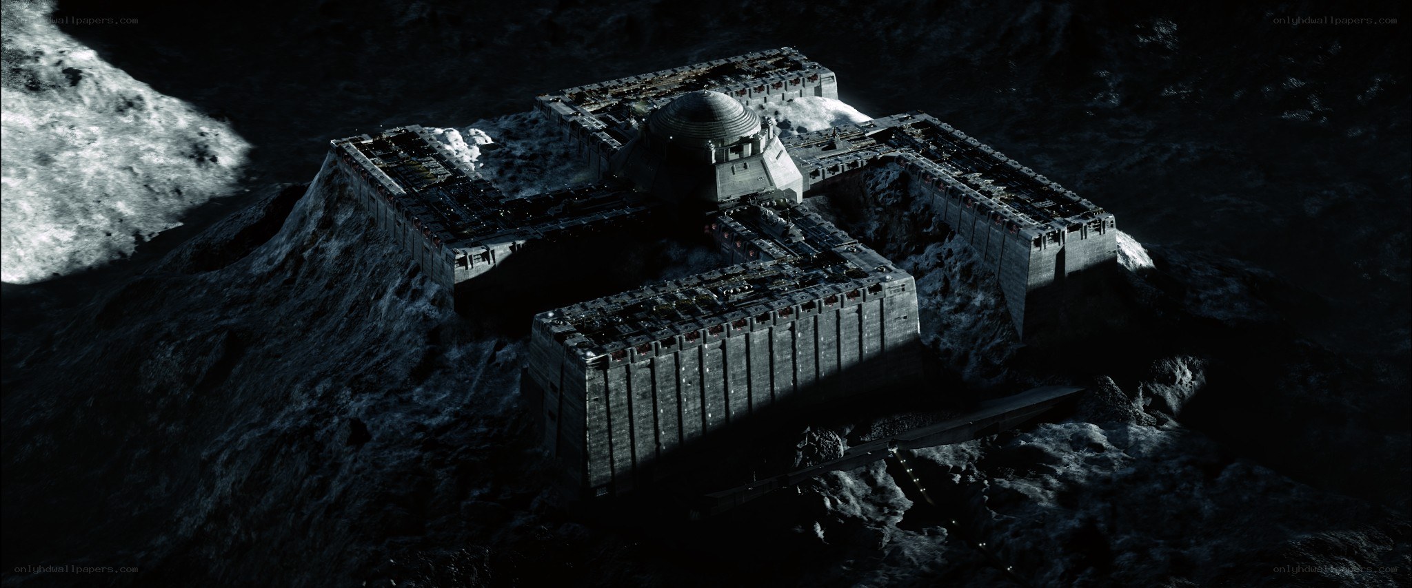 fortress on alien moon