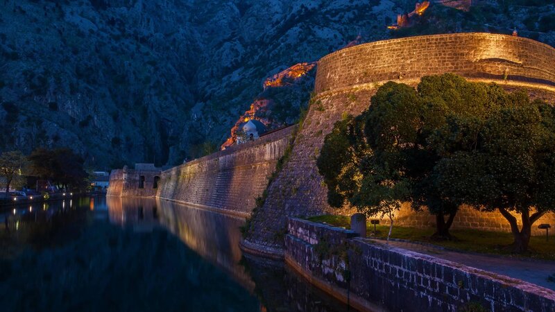 Fortress Wall at Night