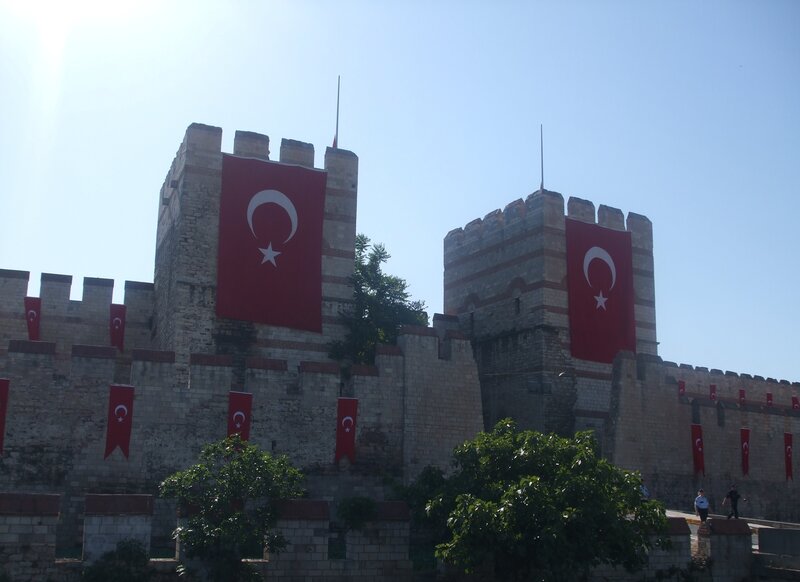 Fortress with Flags