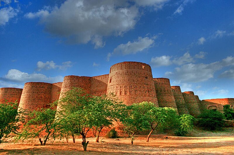 Fortress with Round Towers