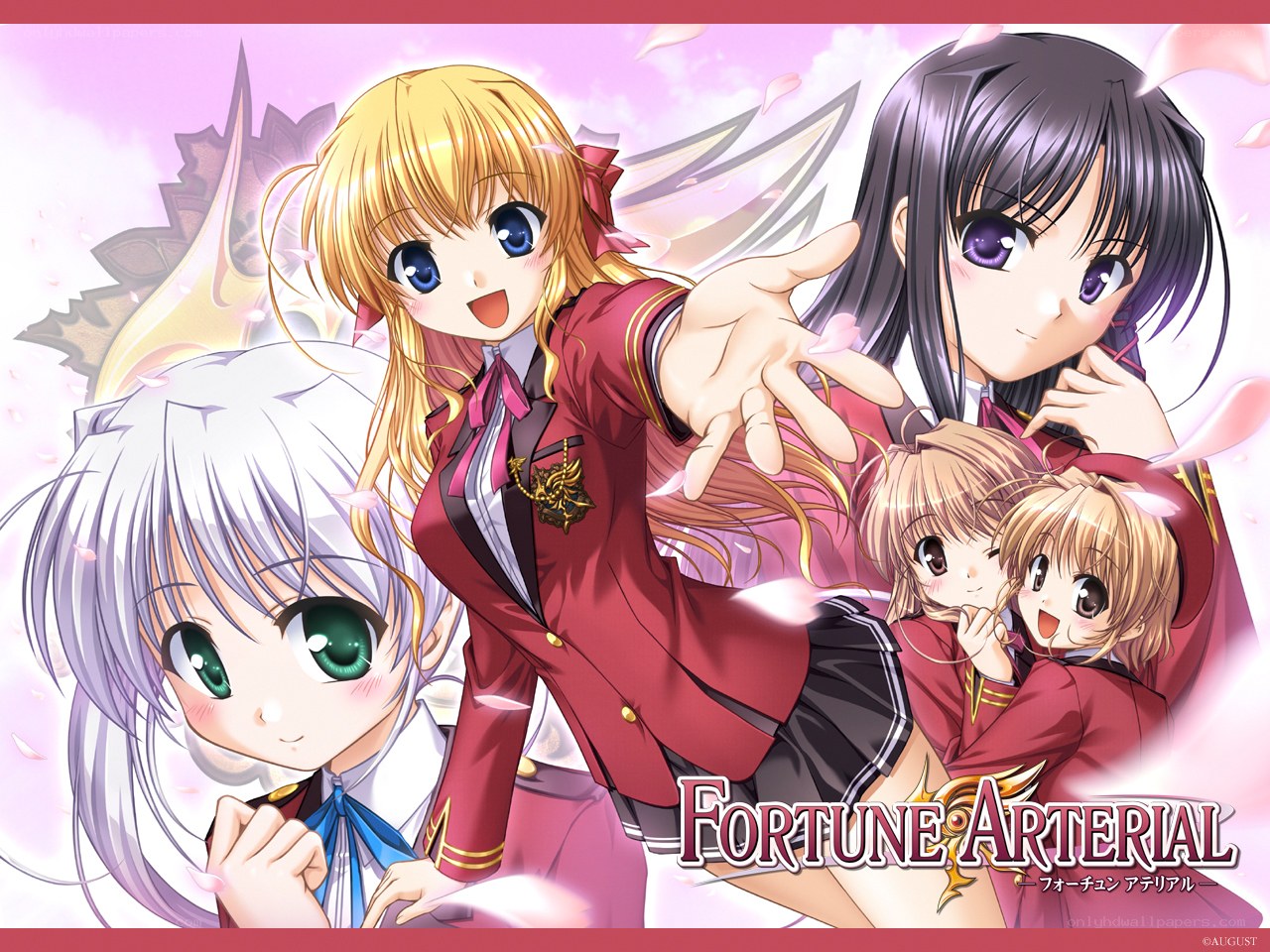 Fortune Arterial anime characters
