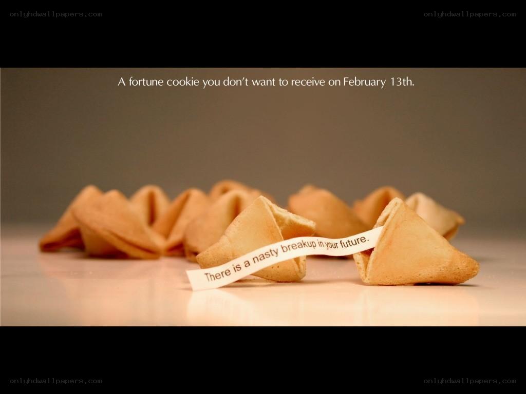 Fortune cookie with bad news